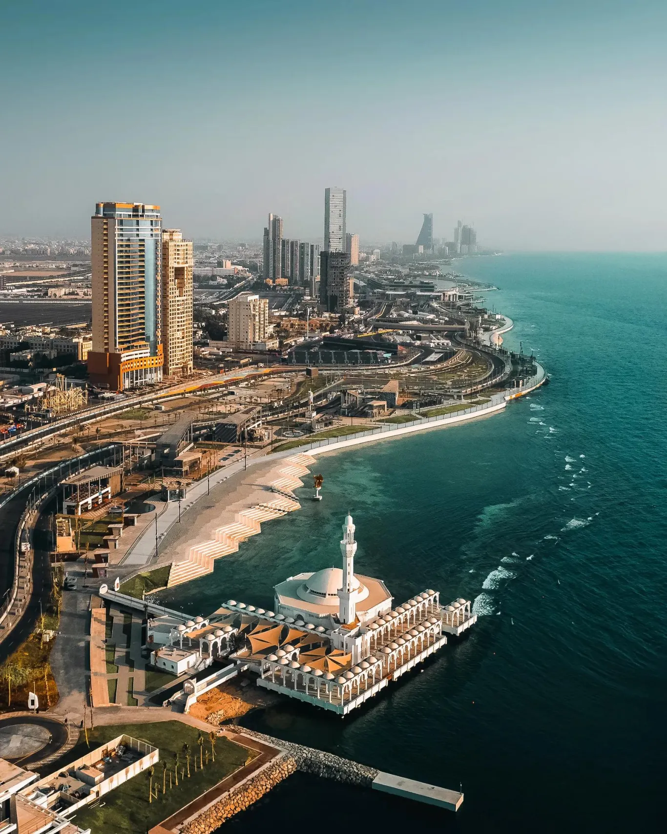An aerial view of Jeddah city in Saudi Arabia, one of the nations to make the largest gains in financial inclusion in 2025.